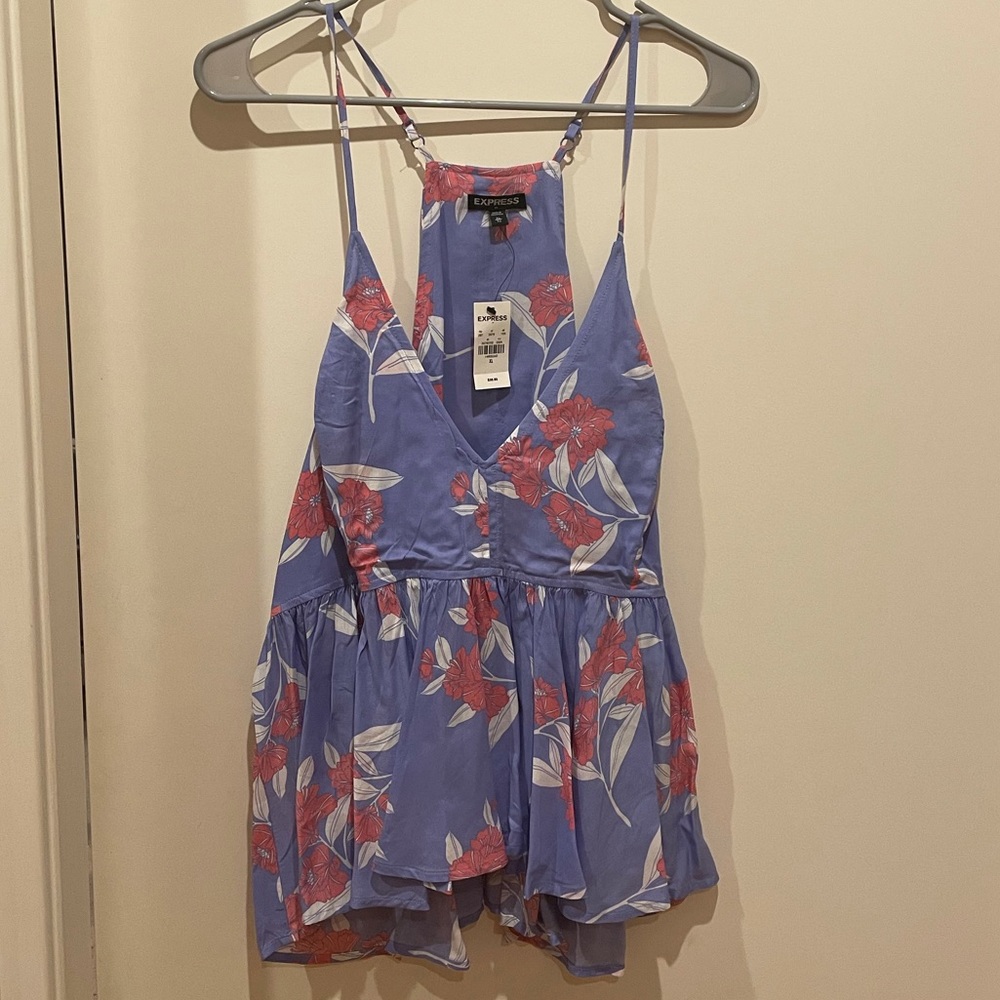 Purple floral top from Express